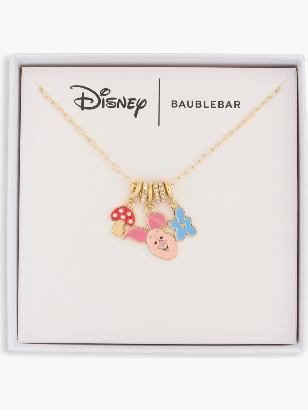 Disney BaubleBar Piglet Winnie the Pooh Character Charm Necklace